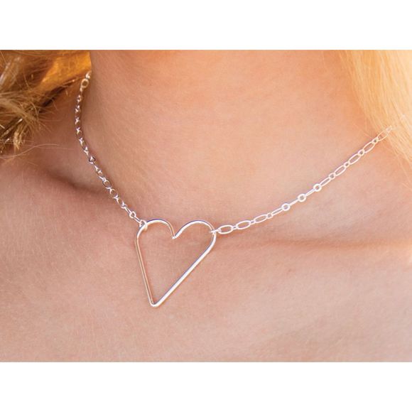 Park Lane Jewelry - Valentine Special 🔥 DAINTY VERSATILE SILVER HEART 💛 NECKLACE